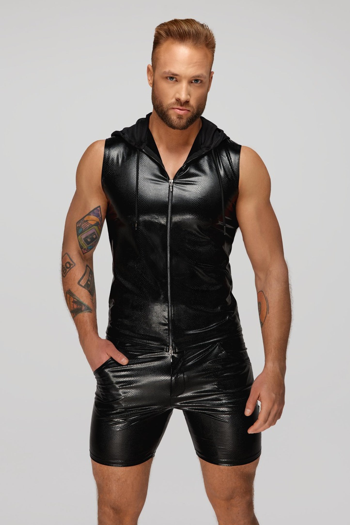 Alpha Herren Coole Wetlook Weste