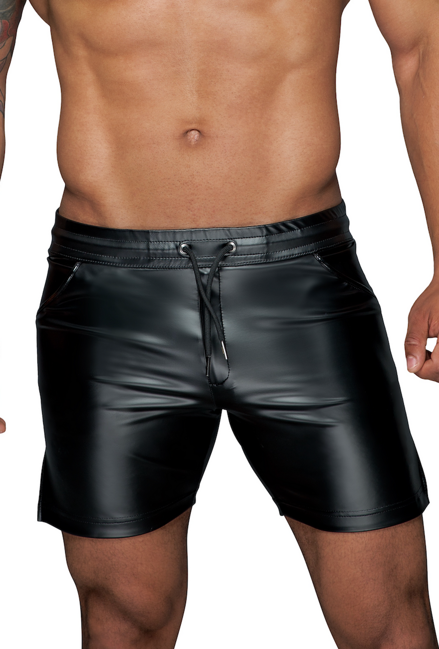 Miss Behaved Power-Shorts im Wetlook für Herren