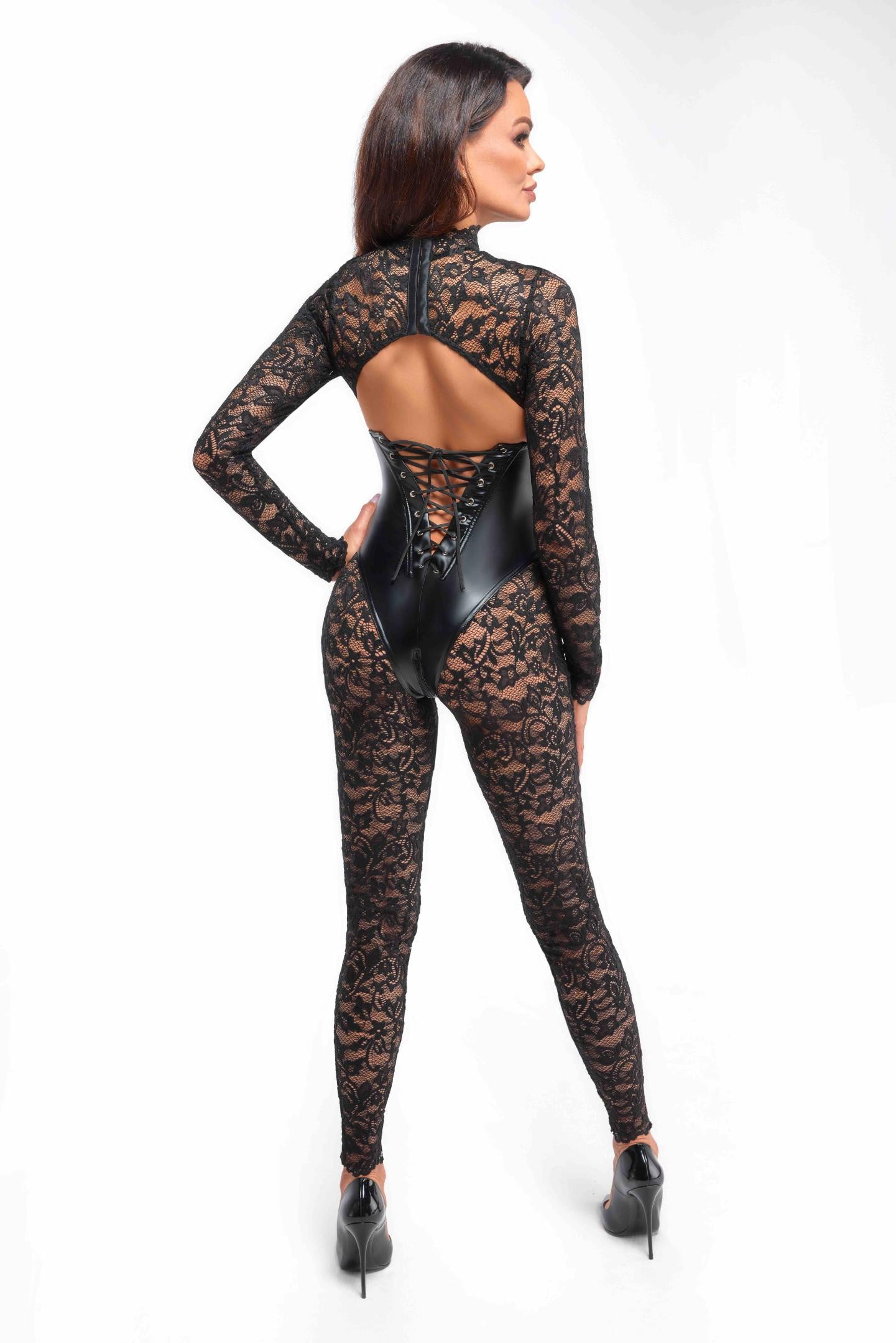 Libido Spitzenoverall mit Korsett
