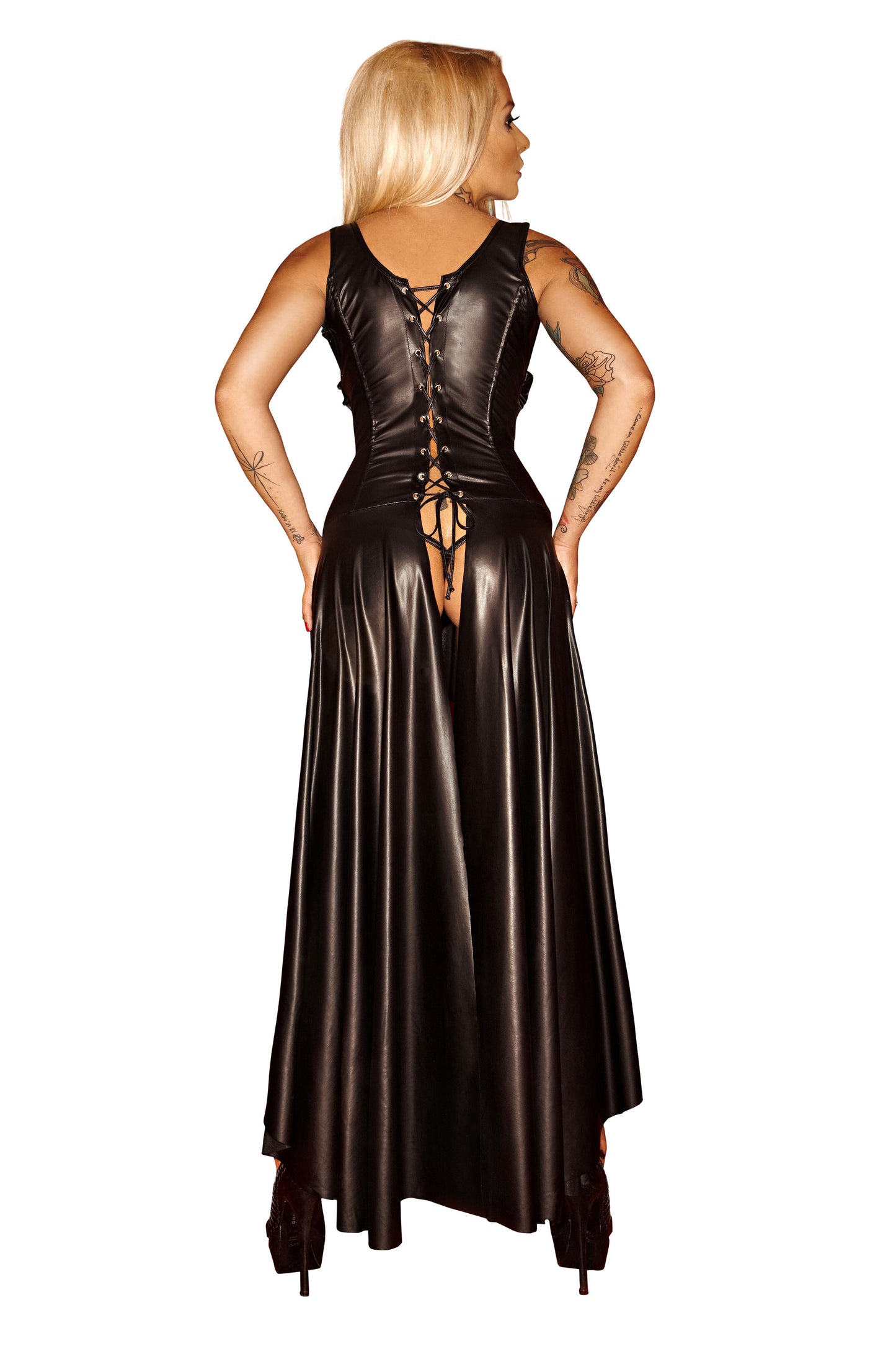 Sexy Wetlook-Kleid ohne Körbchen