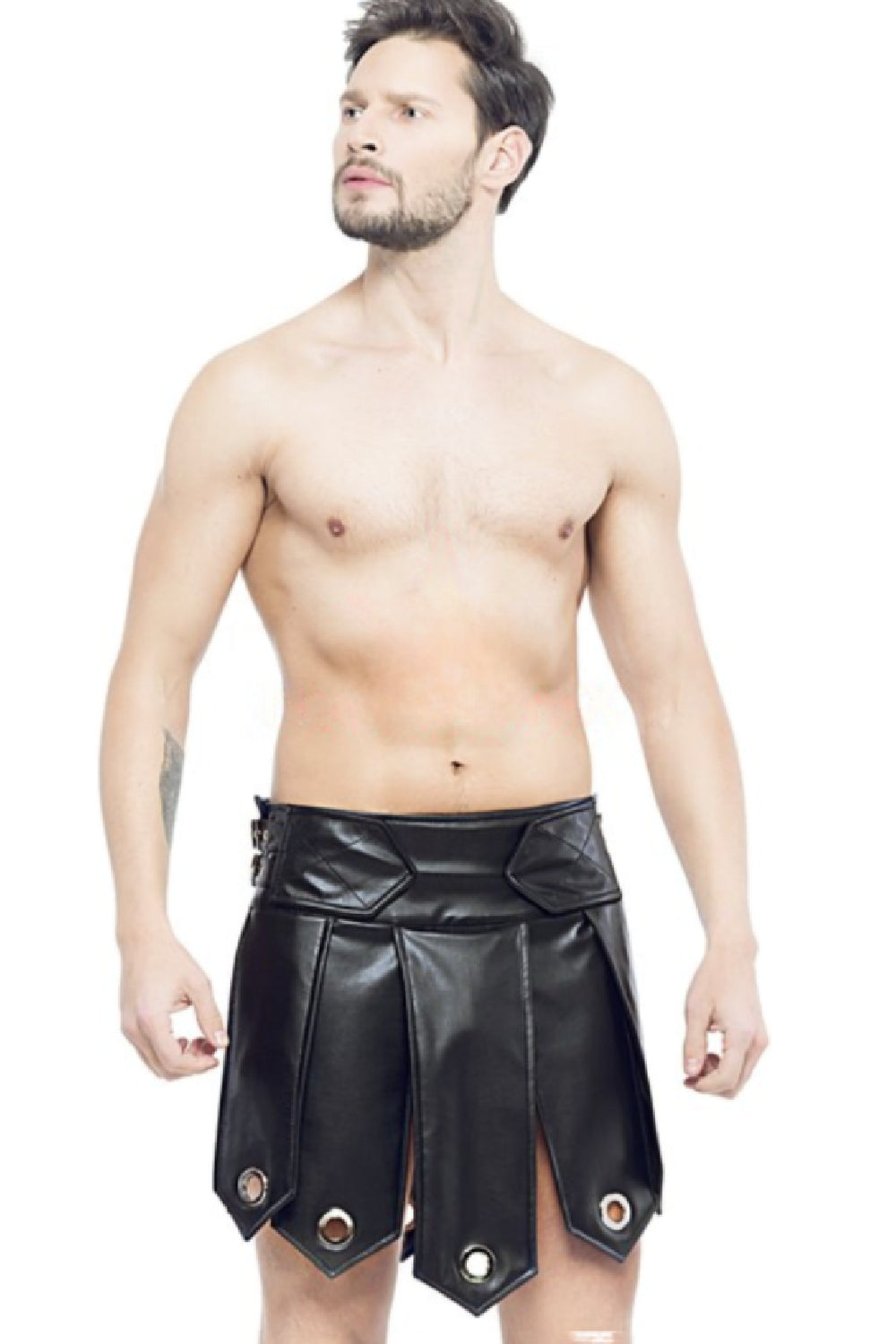 Herren-Gladiatorrock mit Metallringen