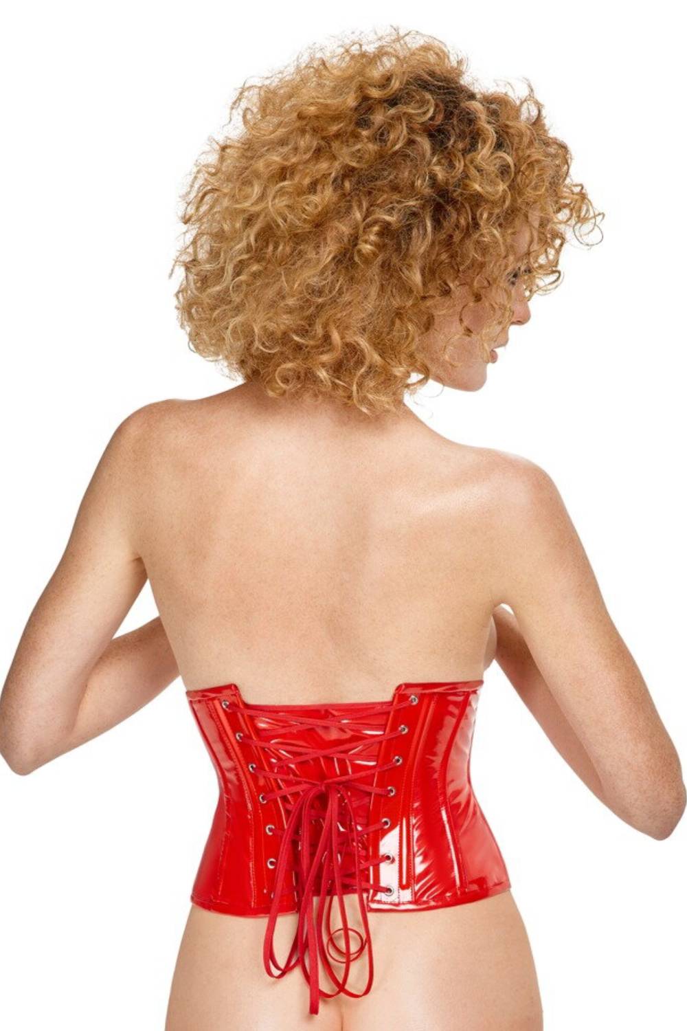 Lak Taille Korset Rood