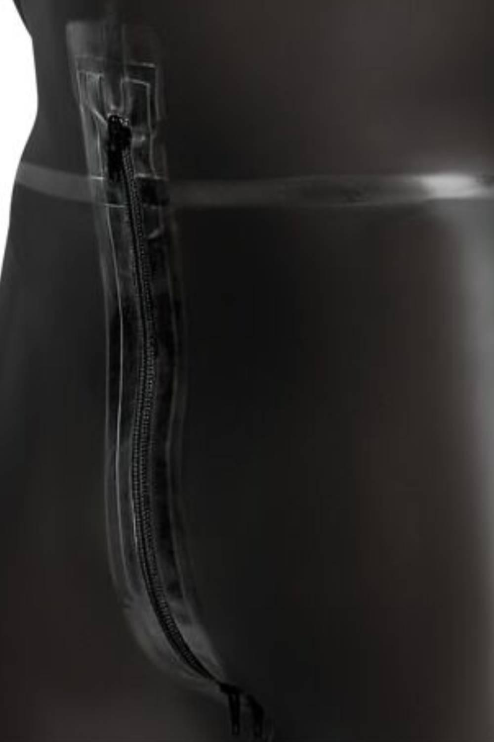 Heren Latex Jumpsuit met Hoge Hals