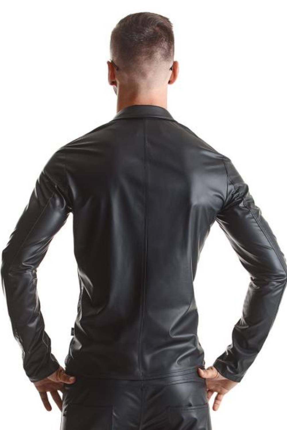 Heren mesh en wetlook jack