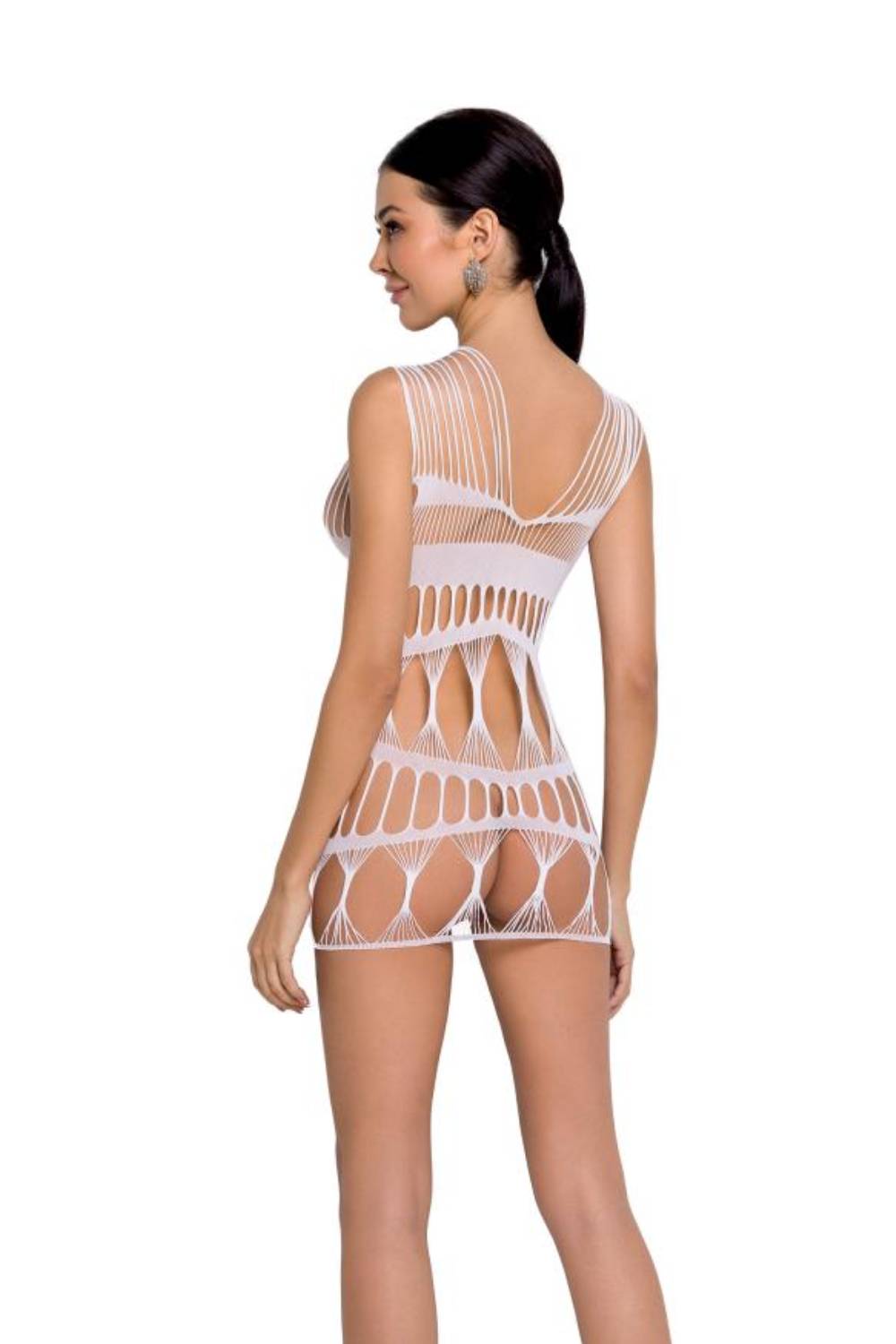 Erotisches Netzkleid weiß