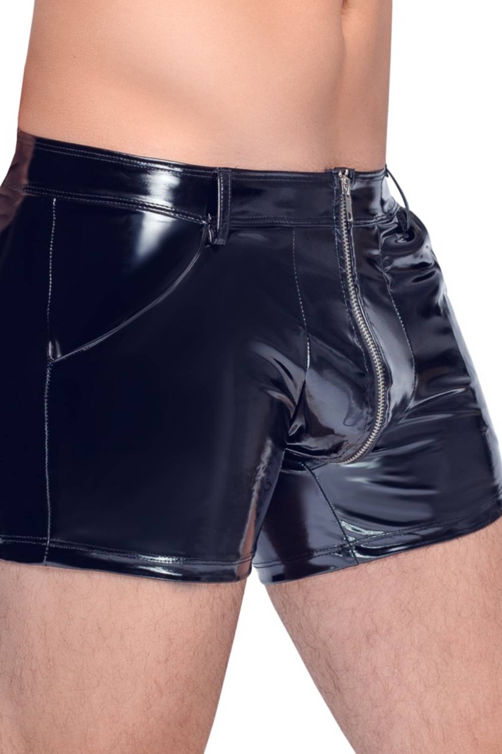 Herren-Shorts aus Lackleder