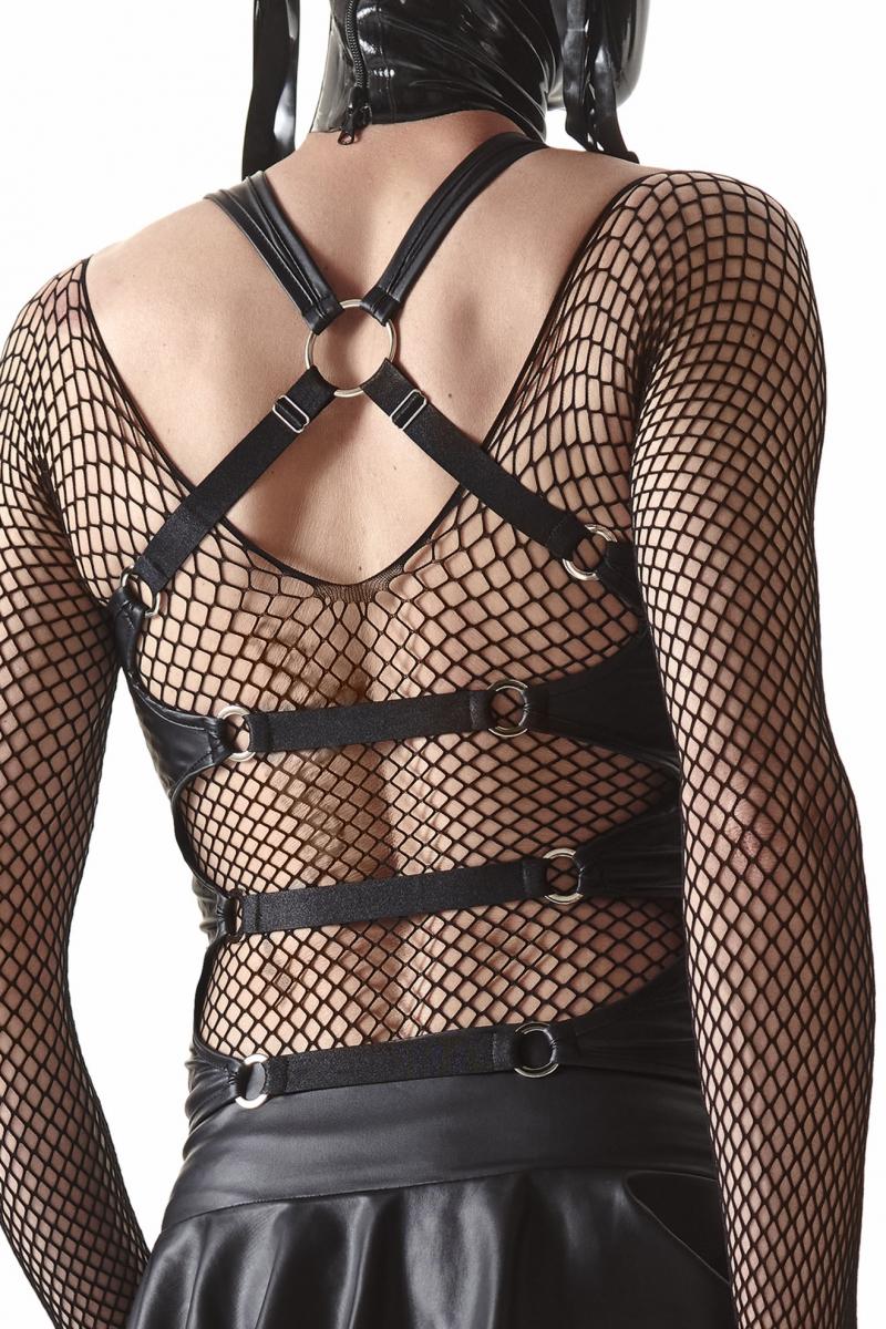 RFP Crossdresser Tanktop aus Öko-Leder im Wetlook