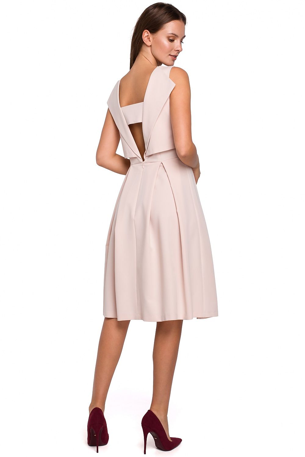 Uniek en elegante uitlopende cocktailjurk