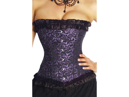 Half-bust Corset black-purple