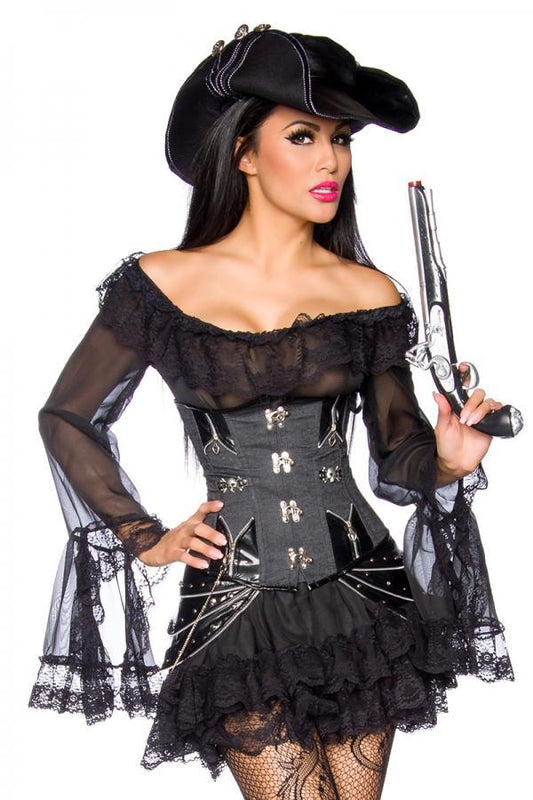 Piratenkleid Schwarz