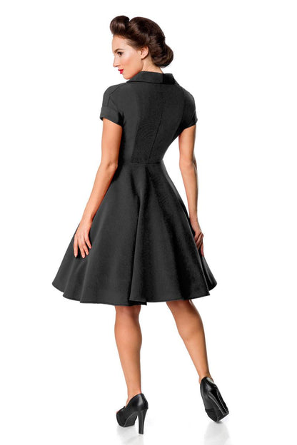 40er-Jahre-Swingkleid in Schwarz