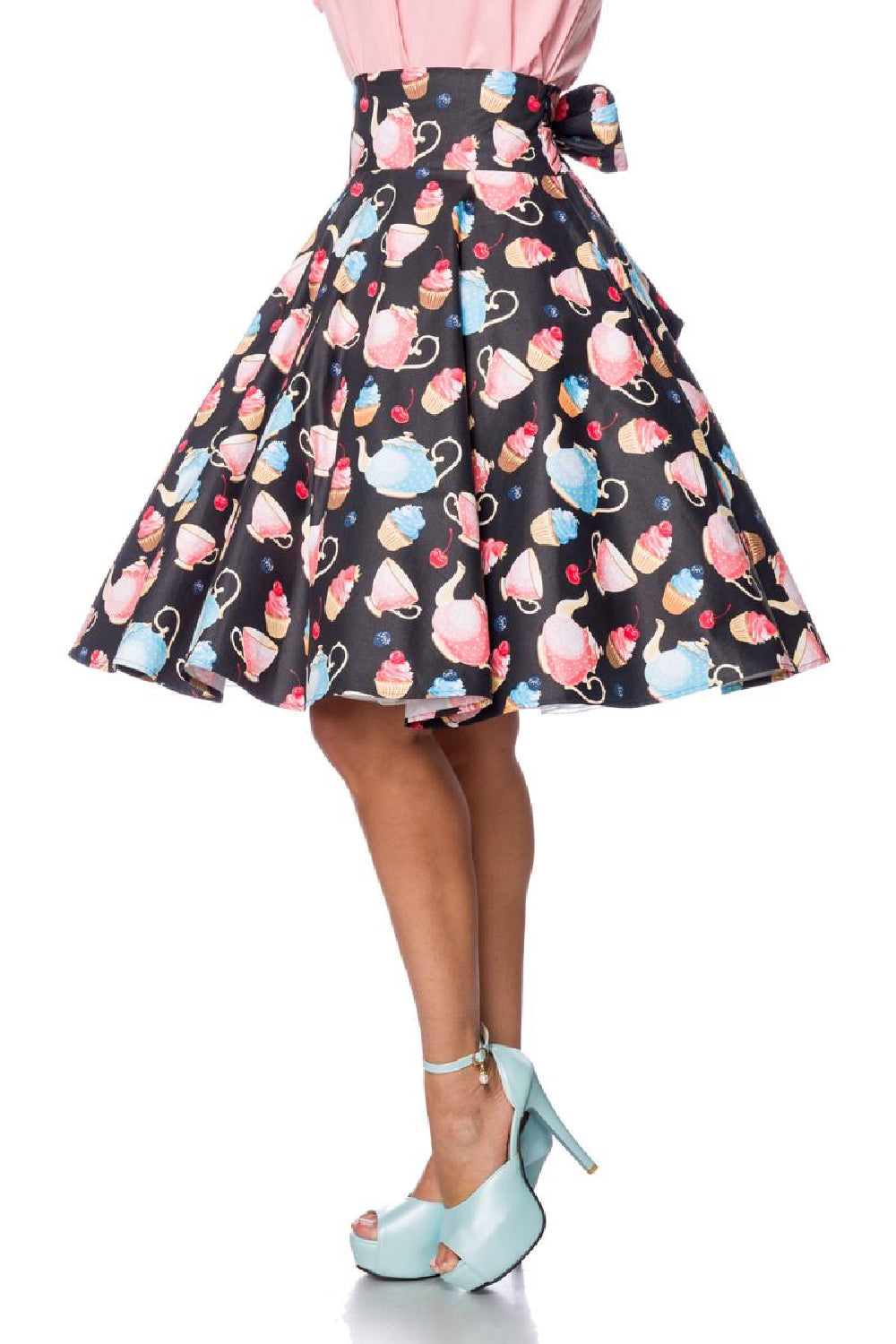 50er Jahre High Waist Swingrock Teetasse