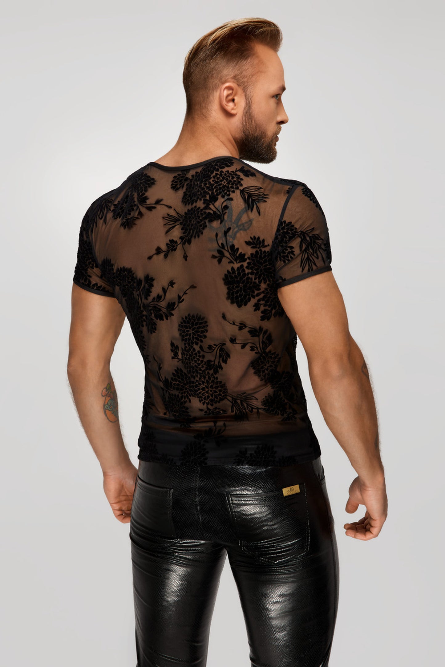 Alpha Herren Flockdruckhemd