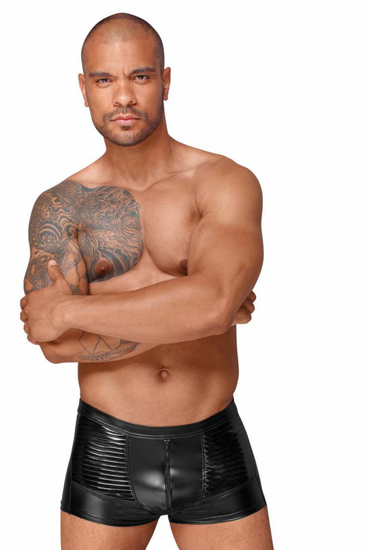 Decadence Herren-Shorts aus Wetlook und Lackleder