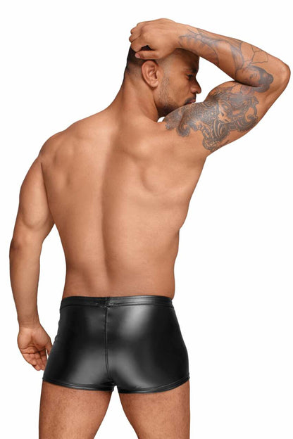 Decadence Herren-Shorts aus Wetlook und Lackleder