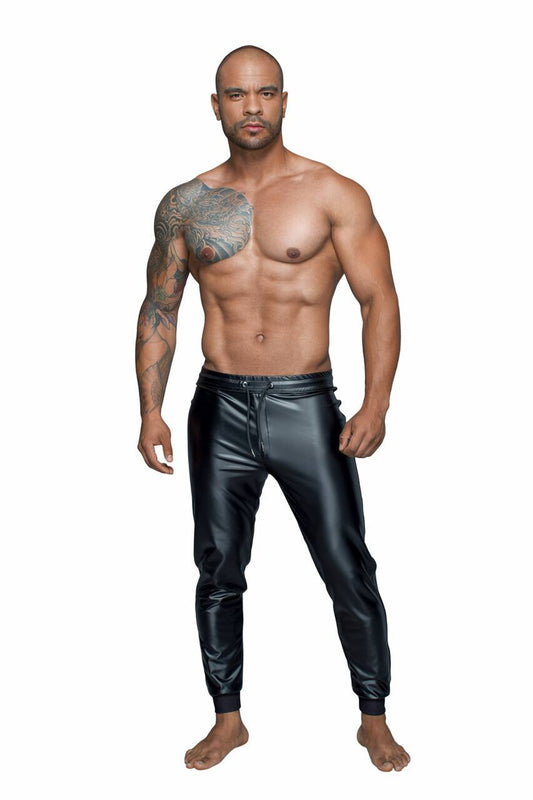 Modische Wetlook-Treggings für Herren von Miss Behaved