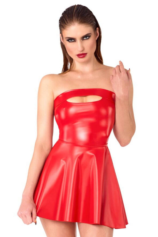 Bombshell Rouge trägerloses Kleid