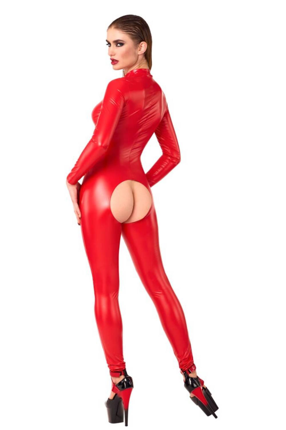 Bombshell Rouge – Schrittloser Jumpsuit