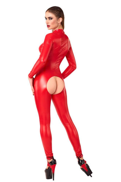 Bombshell Rouge – Schrittloser Jumpsuit