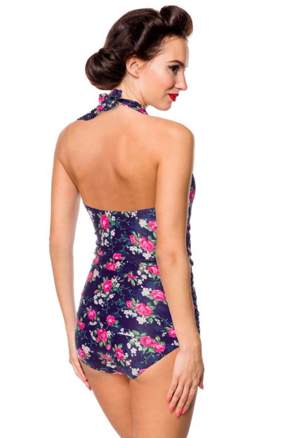 Vintage-Badeanzug mit Blumenmuster