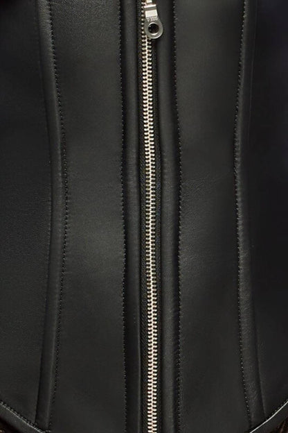 Neckholder-Corsage aus Leder