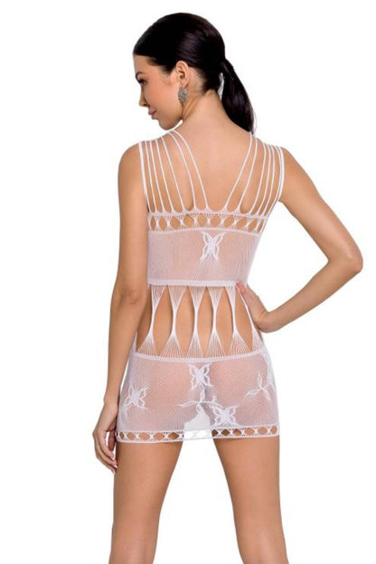 Sinnliches Netzkleid weiß