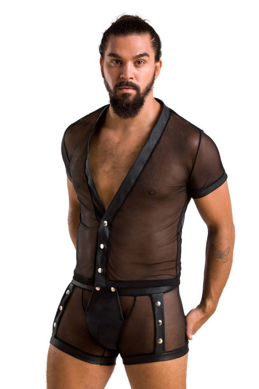 2-teiliges transparentes Herren-Set