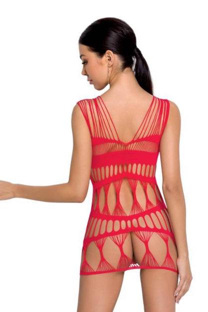 Erotisches Netzkleid rot