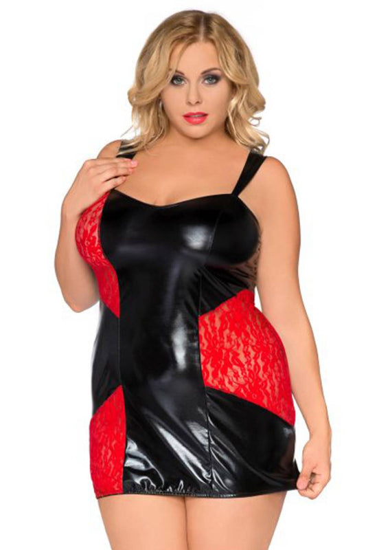Sexy Plus Size Minikleid mit Spitze