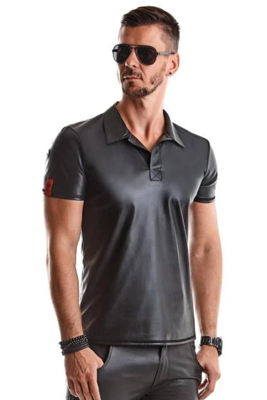 Herren-Poloshirt im Wetlook