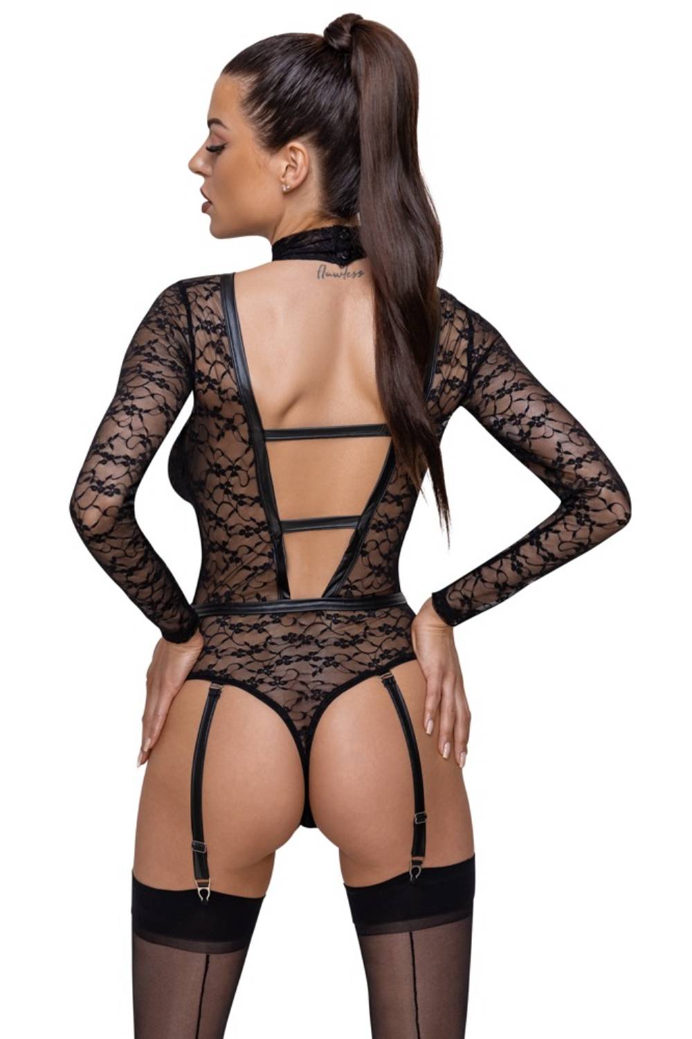 Lange mouwen harnas bodysuit