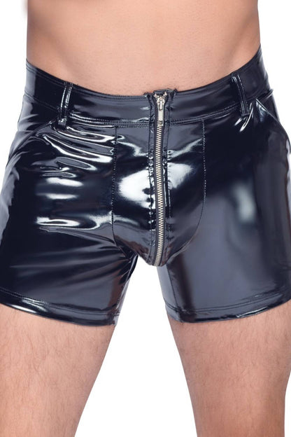 Herren-Shorts aus Lackleder