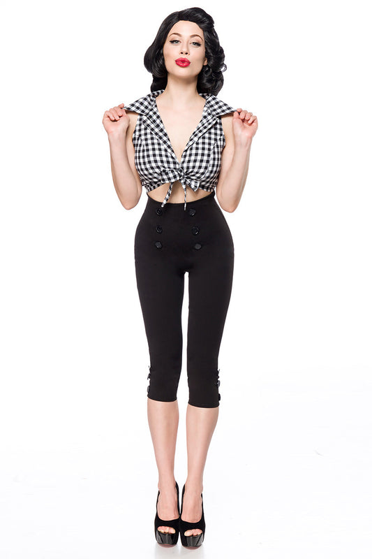 Retro 50s Capri leggings black