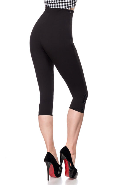 Retro 50s Capri leggings black