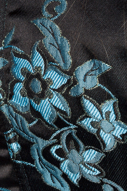 Sexy Underbust Dirndl Dress Blue-Black