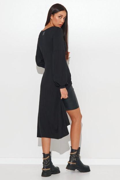 Trendiges Kleid mit Puffärmeln