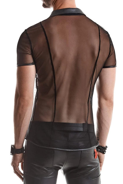 Transparentes Poloshirt für Herren