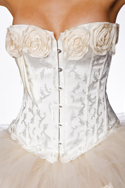 Sexy Burlesque corset cream