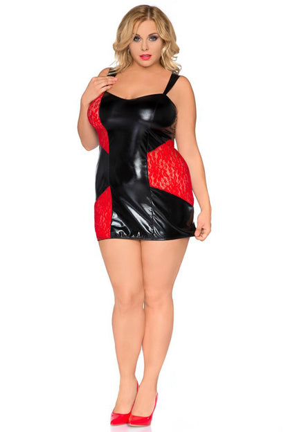 Sexy Plus Size Minikleid mit Spitze