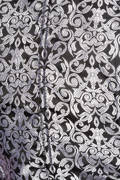 Sexy underbust Dirndl dress white-silver-black
