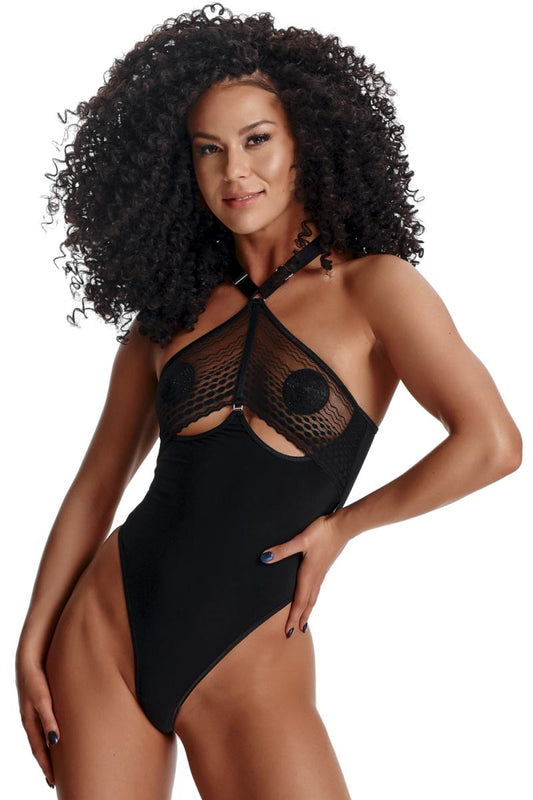 Sexy blickdichter & Mesh-Bodysuit Lady