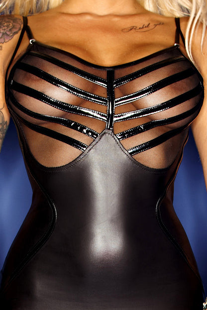 Sexy stylish wetlook dress