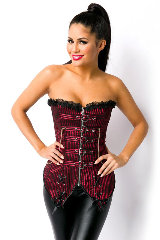 Steampunk strapless corset