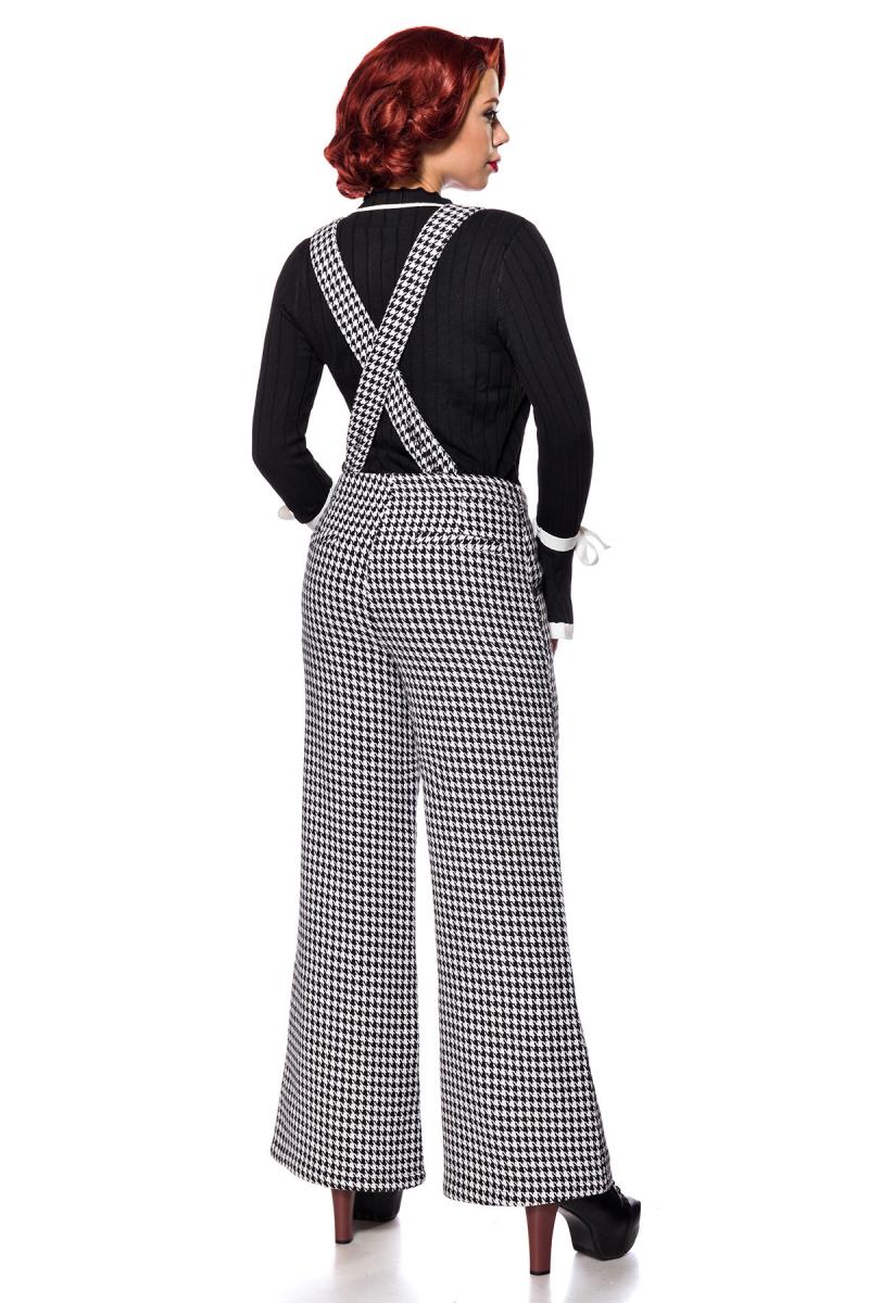 Vintage Inspired hoge taille broek met bretels