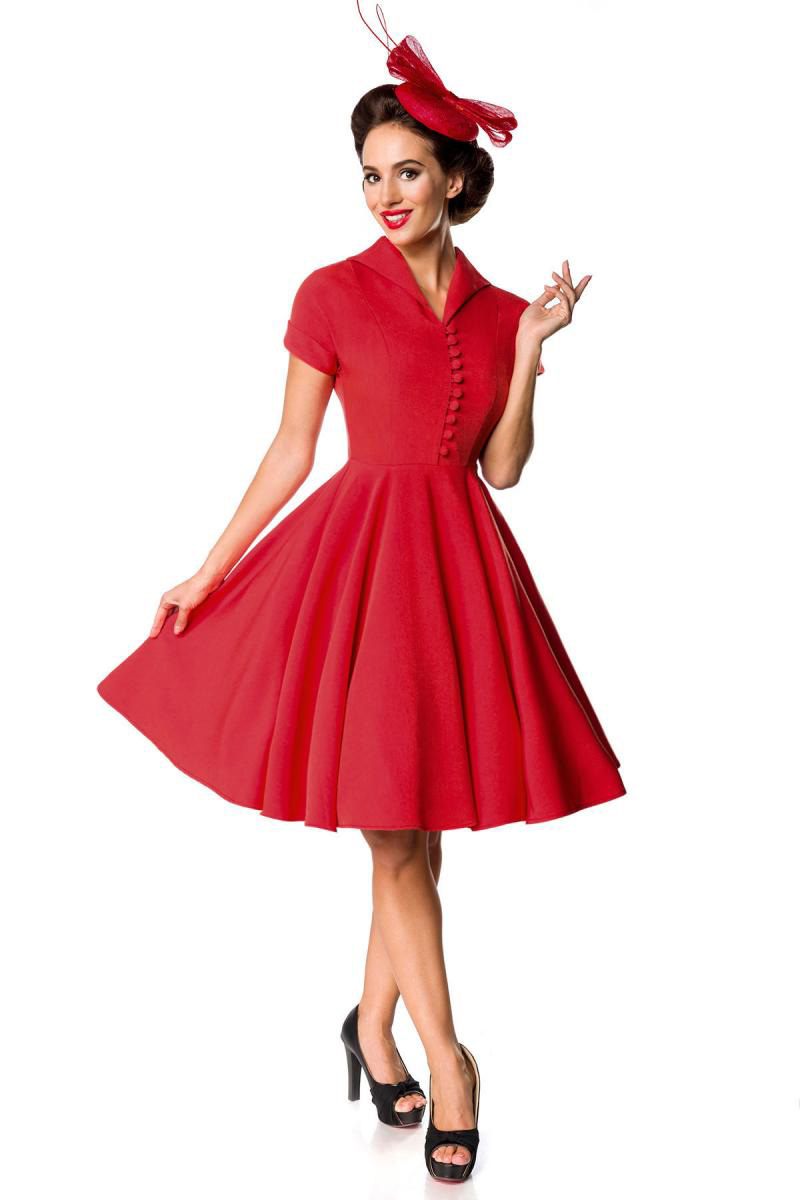 40s swing jurkje in rood