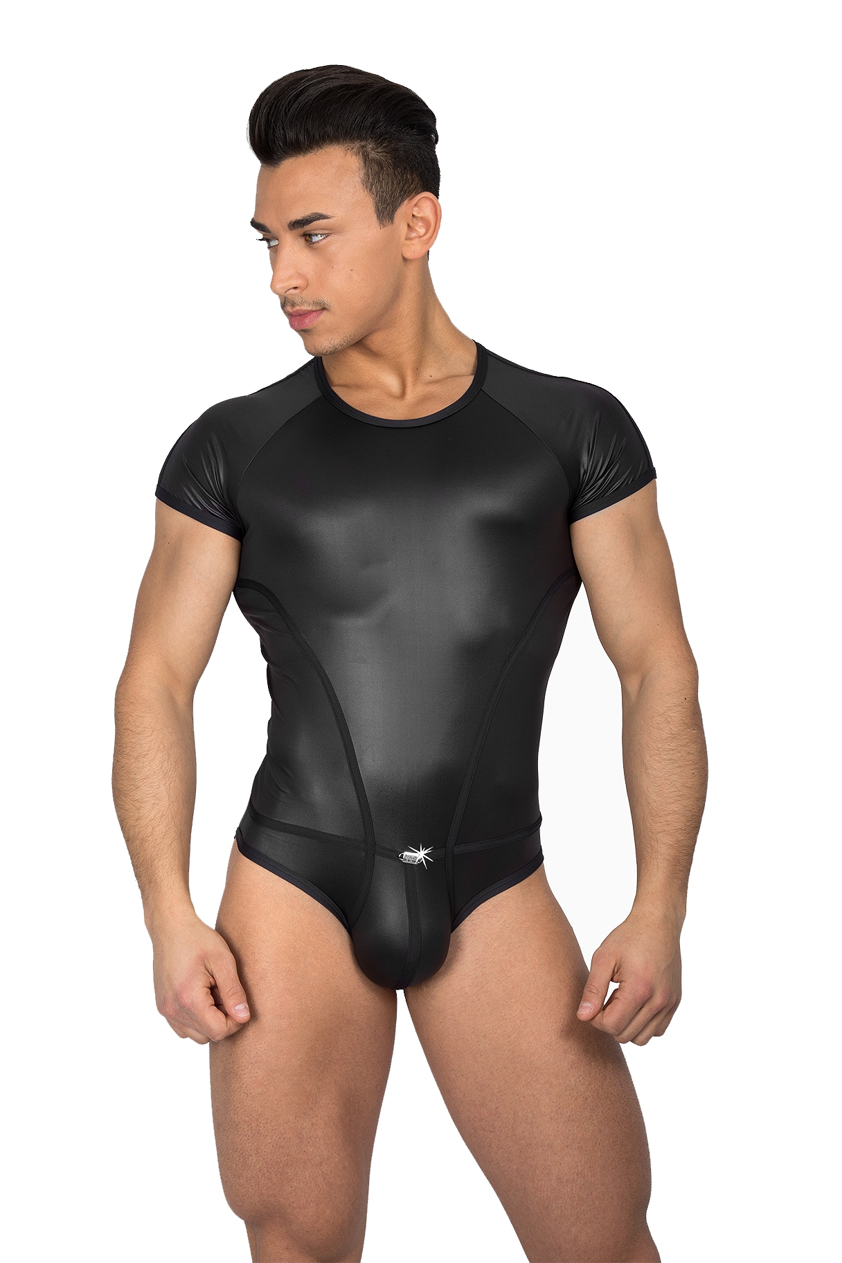 men s wetlook body