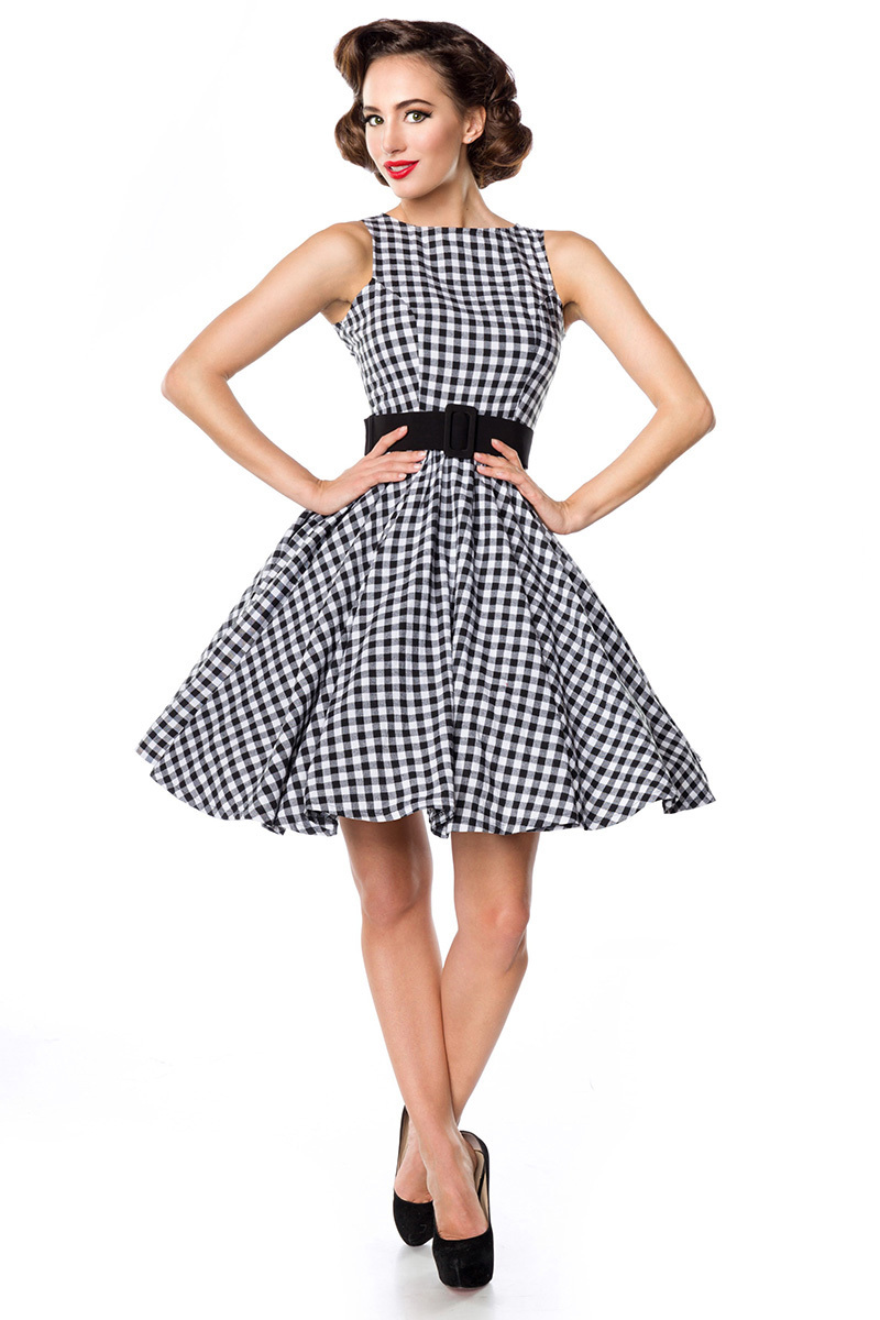 Denemarken uitgebreid Weven Retro 50s gingham swing jurk, retro swing jurken, vintage kleding