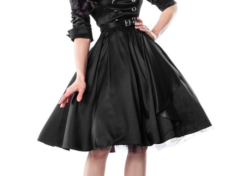 black rockabilly dress