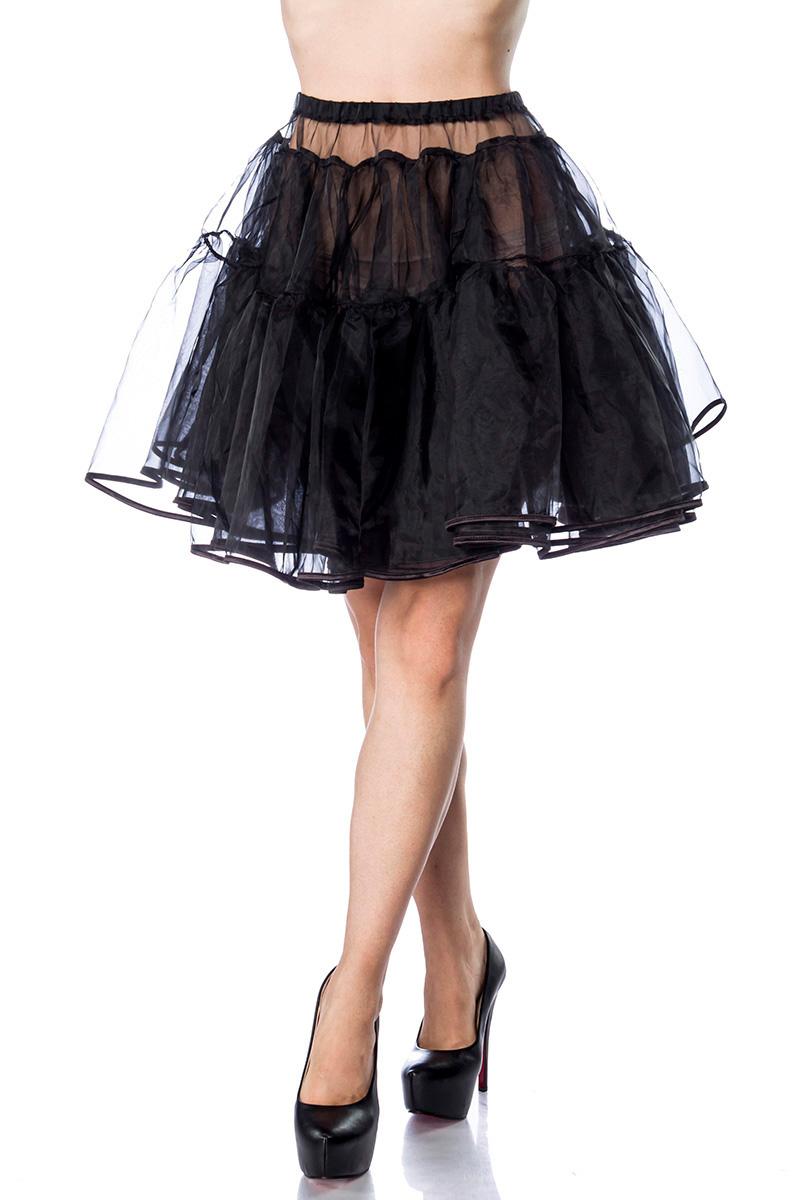 Korte puffy petticoat zwart