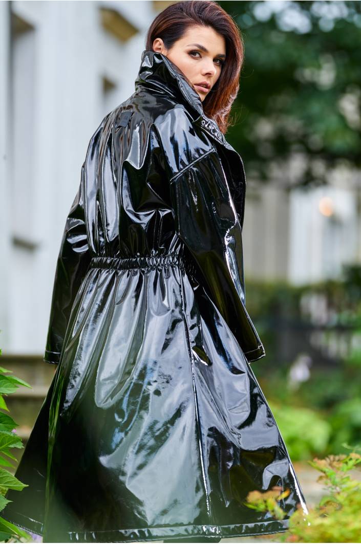 rain Long rain jacket, vinyl jacket flared online